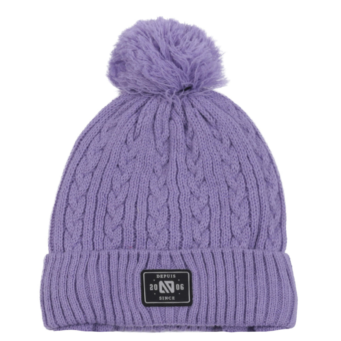 Lara Lilac Knitted Toque