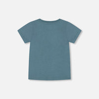 T-Shirt Pine Green Dinosaur Print