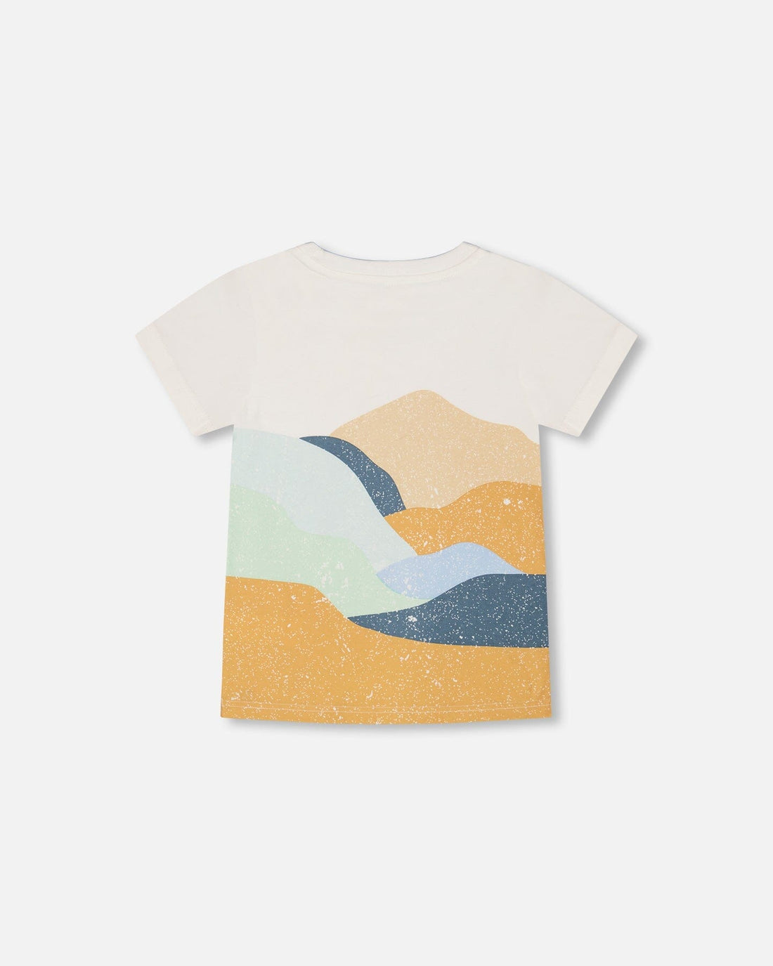 Organic Cotton T-Shirt With Large Landscape Print