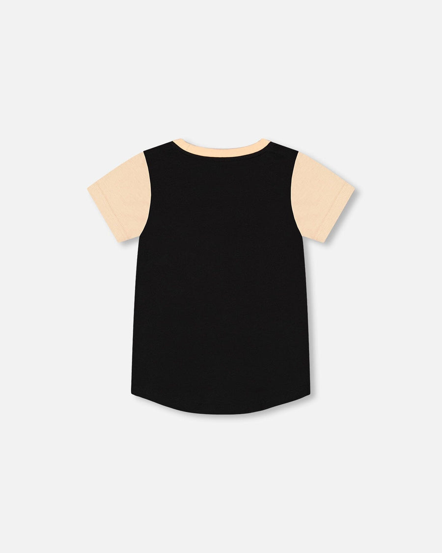 Colorblock T-Shirt Beige