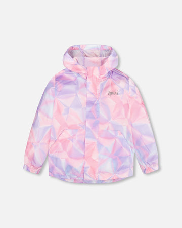 Packable Windbreaker Printed Foil Pastel