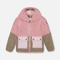 Sherpa Jacket Silver Pink