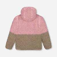 Sherpa Jacket Silver Pink