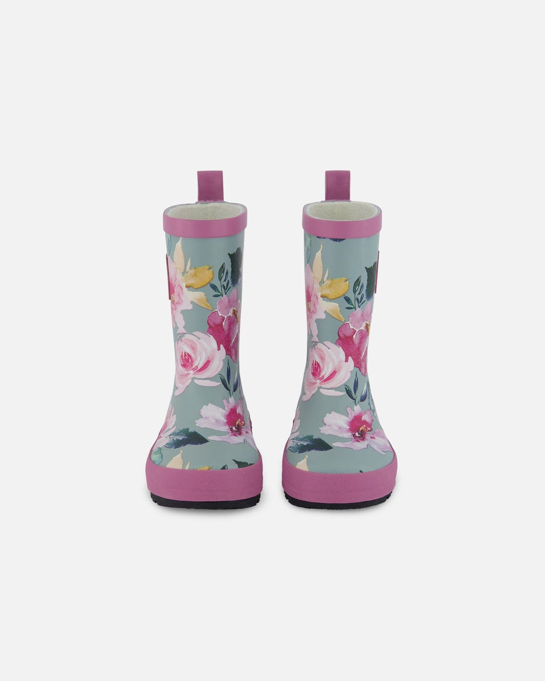 Rain Boots Printed Watercolor Roses