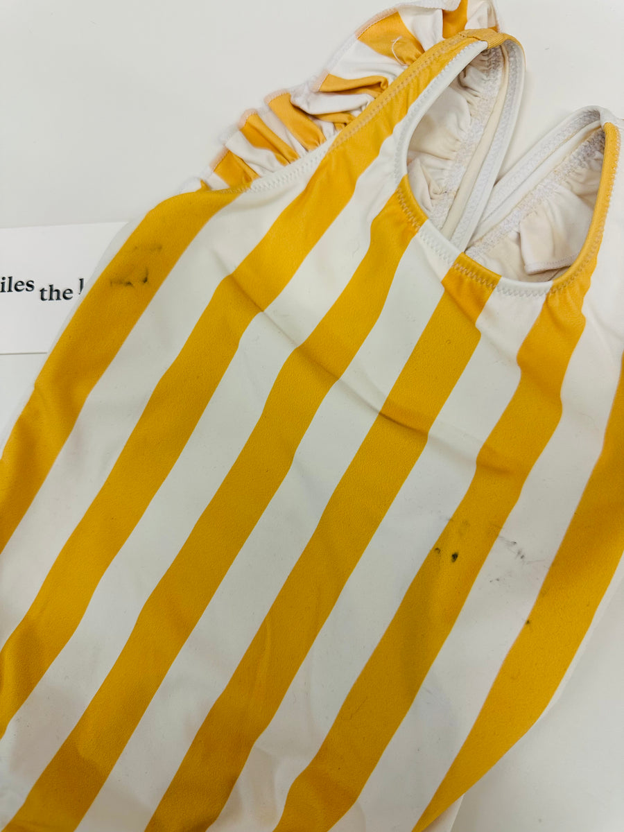 Sunny Yellow Strip Swimsuit - 12-8M