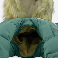 One Piece Baby Hooded Snowsuit Silver Pine Designed For Car Seat