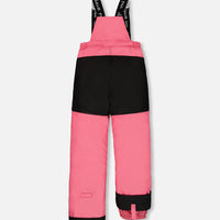 Two Piece Snowsuit Candy Pink Printed Deer