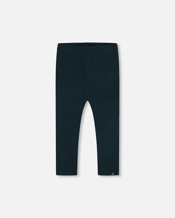 Rib Leggings Dark Emerald