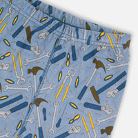 Organic Cotton Long Sleeve Top And Pants Two-Piece Pajama Set Tools