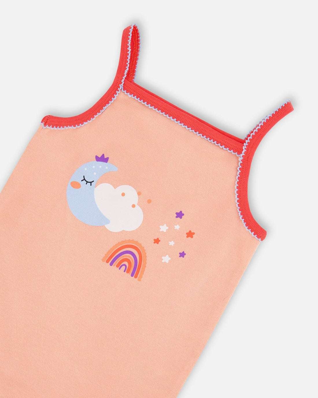 Organic Cotton Tank Top And Shorts Pajama Set Rainbow