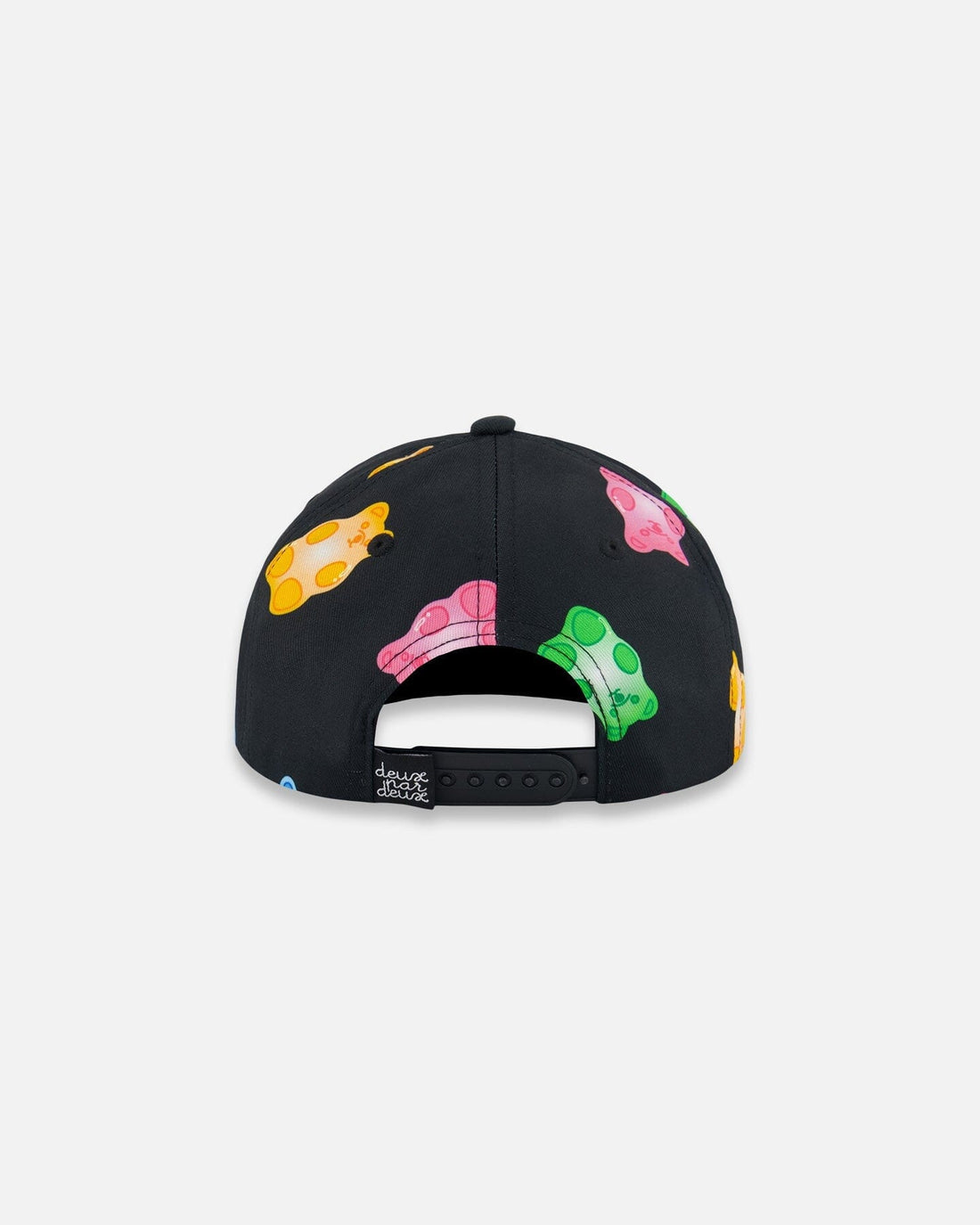 Printed Cap Black And Multicolored Gummies