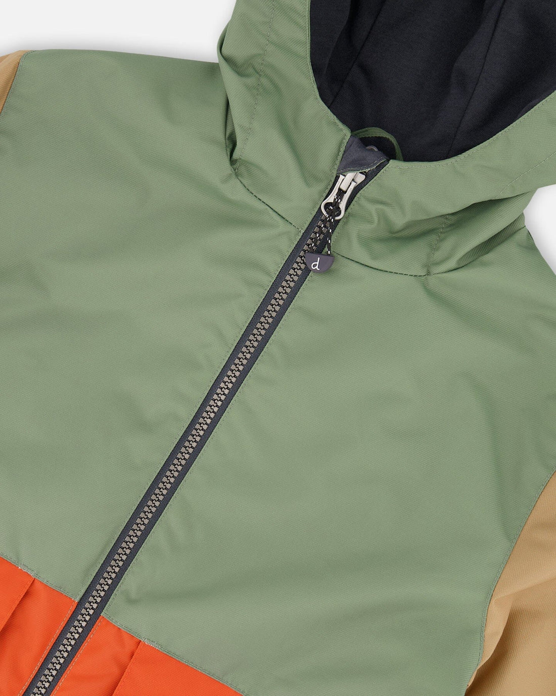 3-In-1 Mid-Season Outerwear Set Gray, Beige, Orange, And Sage