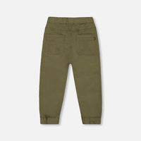 Stretch Twill Jogger Pant Dark Olive Green