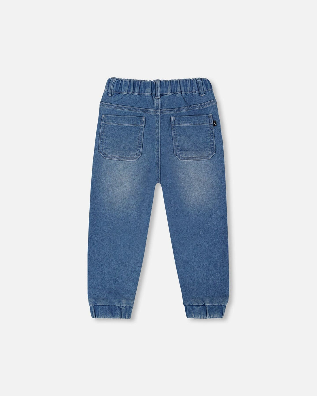 French Terry Denim Jogger Pant Denim Blue