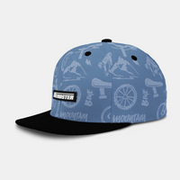 Gnarly Ride Snapback - Blue Fog