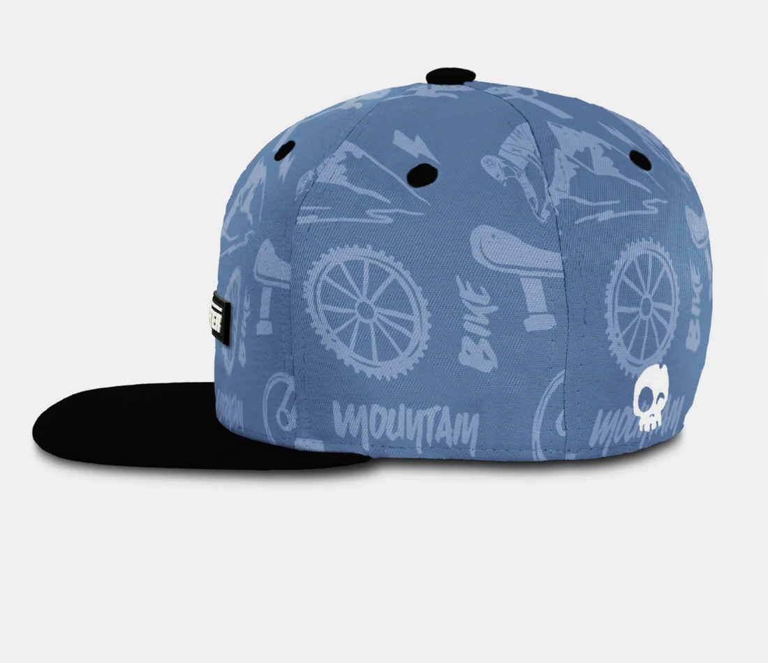Gnarly Ride Snapback - Blue Fog