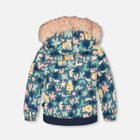 Two-Piece Discover Snowsuit With Printed Jacket Dusty Pink