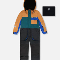 One-Piece Play Snowsuit Colorblocked And Black