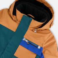 One-Piece Play Snowsuit Colorblocked And Black