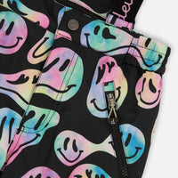 Two-Piece Play Snowsuit Smiley Face Girl