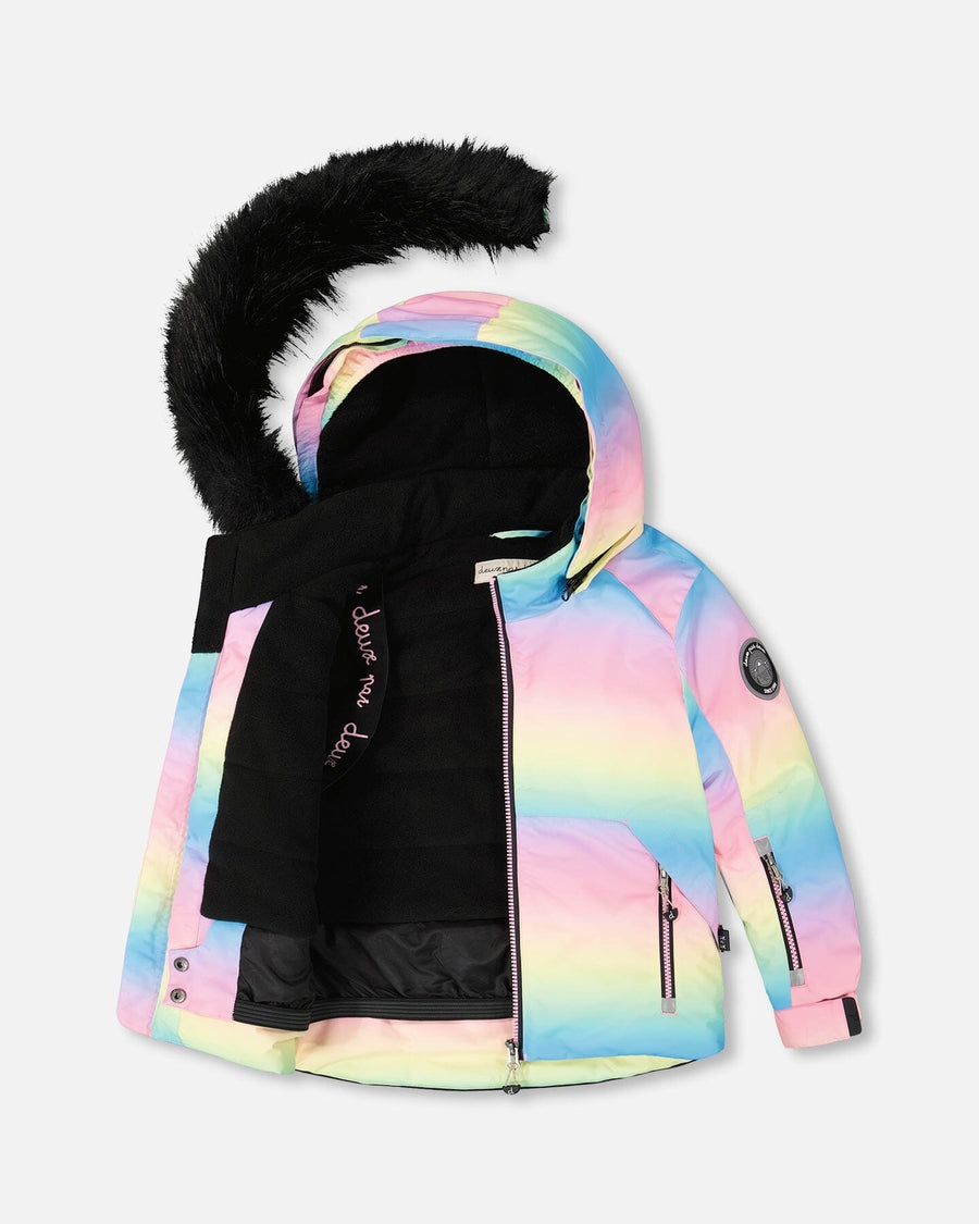 Two-Piece Play Snowsuit Smiley Face Girl