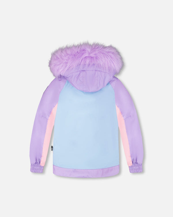 Two-Piece Play Snowsuit Purple Geo