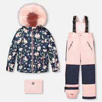 Two-Piece Play Snowsuit Flower Print