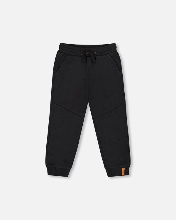 Fleece Sweatpants With Pockets Black