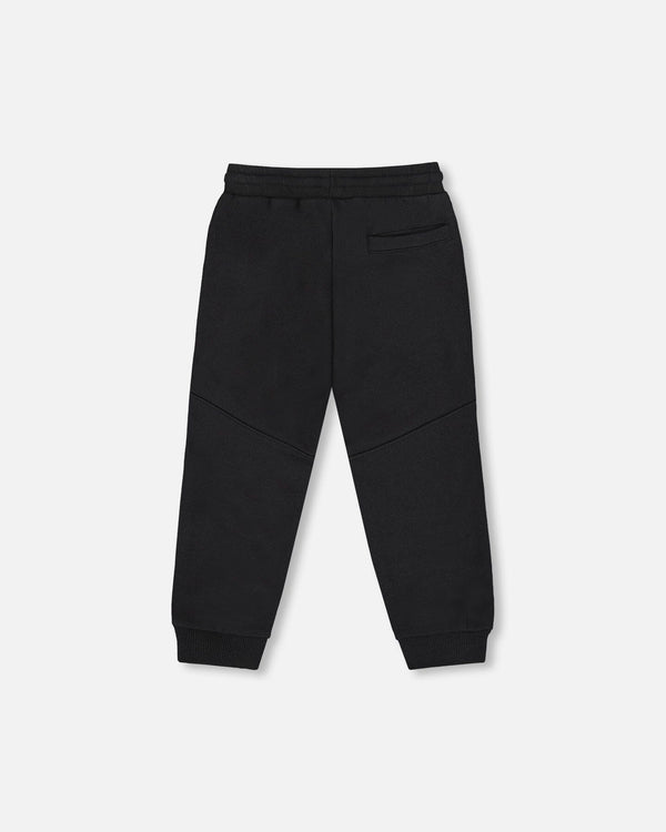 Fleece Sweatpants With Pockets Black