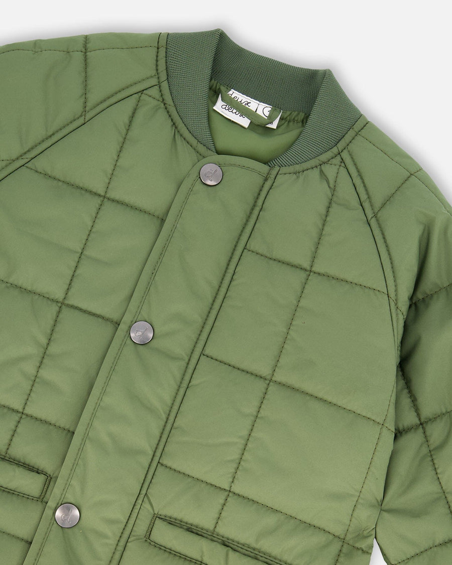 Quilted Mid-Season Jacket Khaki
