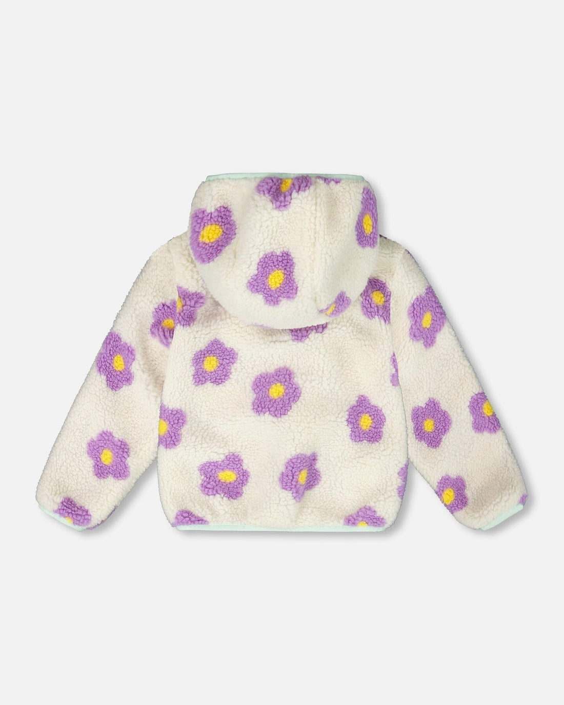 Reversible Mid-Season Sherpa Jacket Lavender Flower