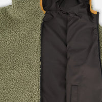 Reversible Mid-Season Sherpa Jacket Khaki