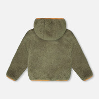 Reversible Mid-Season Sherpa Jacket Khaki