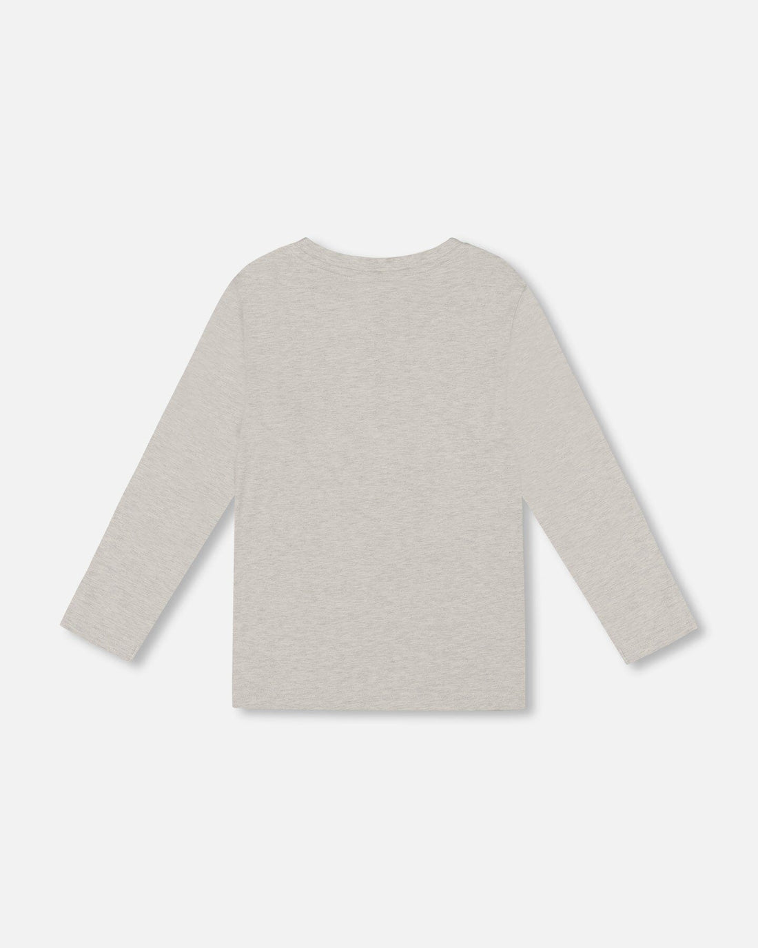 Organic Cotton Jersey Pocket T-Shirt Heather Beige Gray