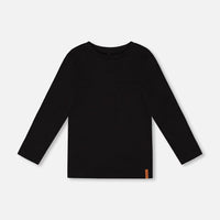 Organic Cotton Jersey Pocket T-Shirt Black