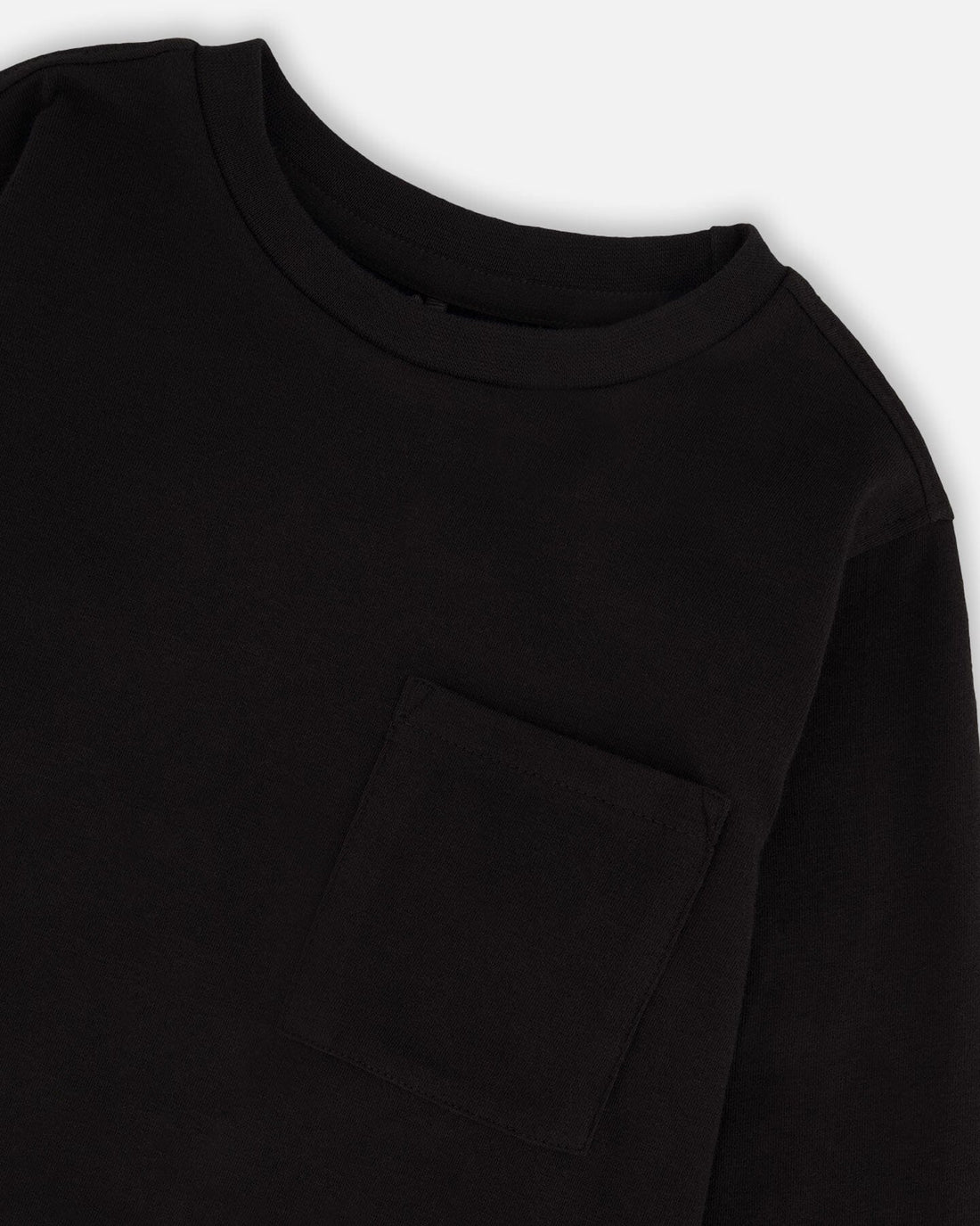 Organic Cotton Jersey Pocket T-Shirt Black