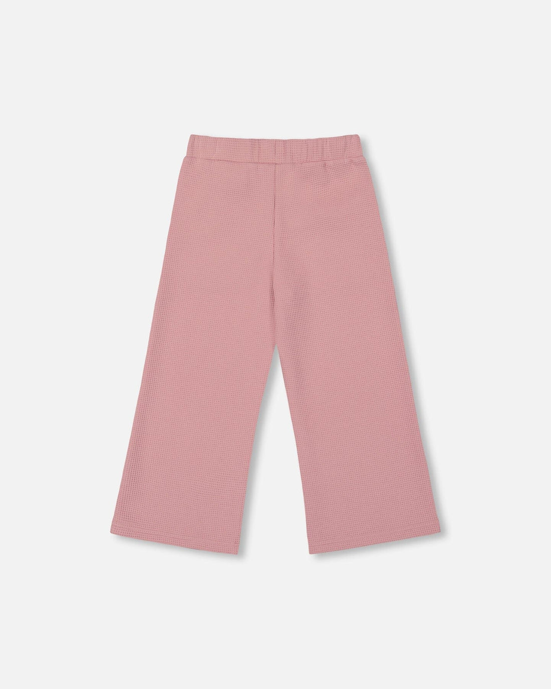 Waffle Flare Leg Pants Dusty Pink
