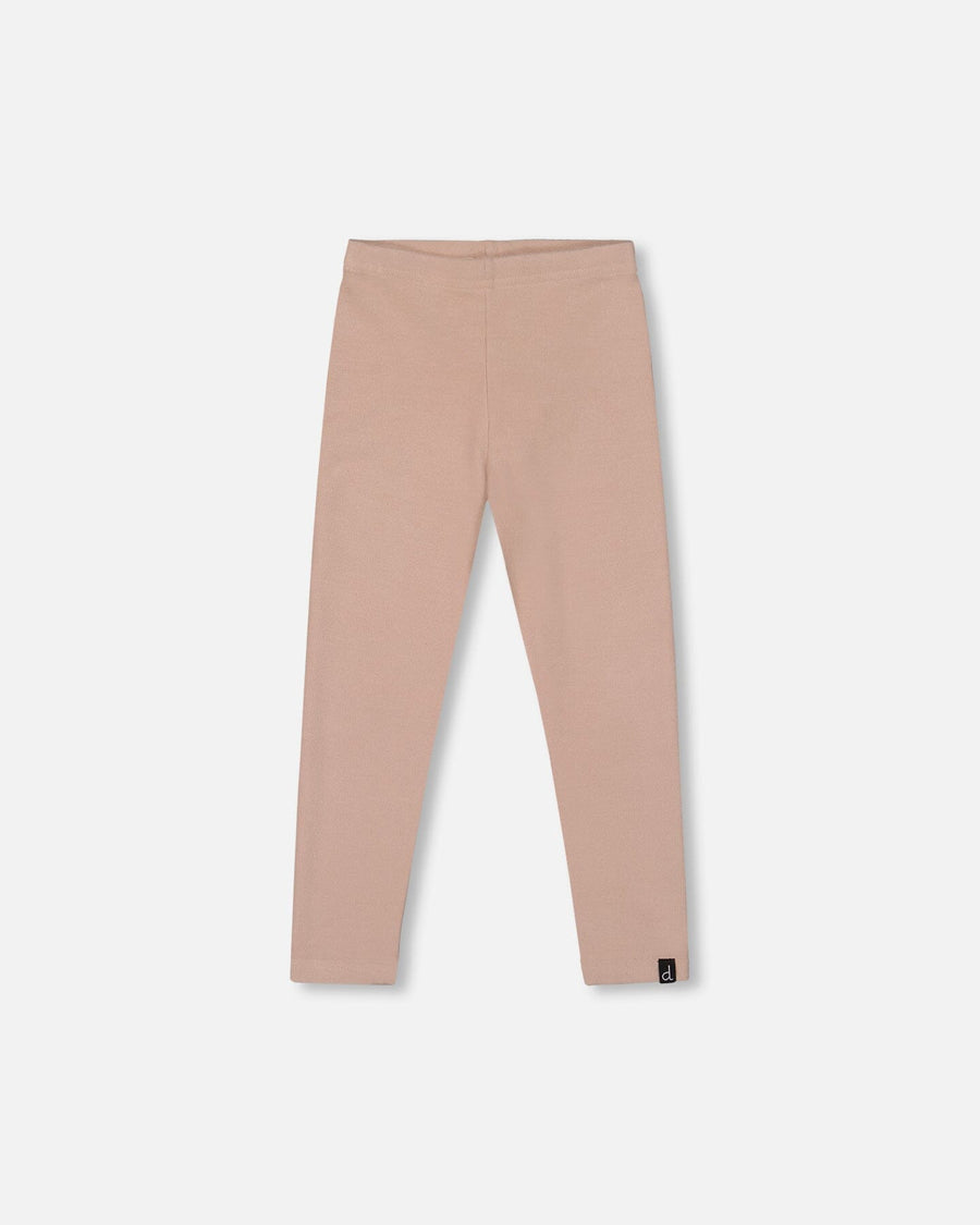 Super Soft Ribbed Leggings Light Caramel