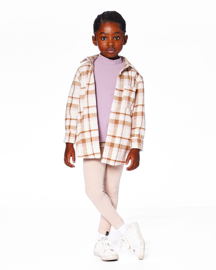 Super Soft Ribbed Leggings Light Caramel