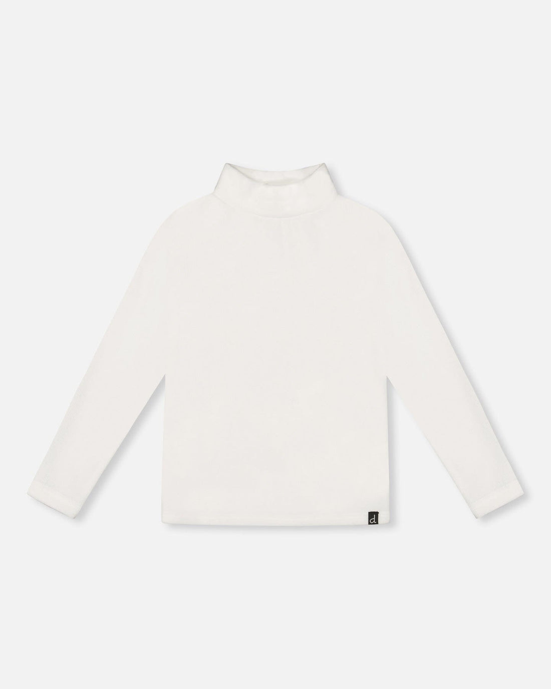 Super Soft Ribbed Mock Neck Top Off-White