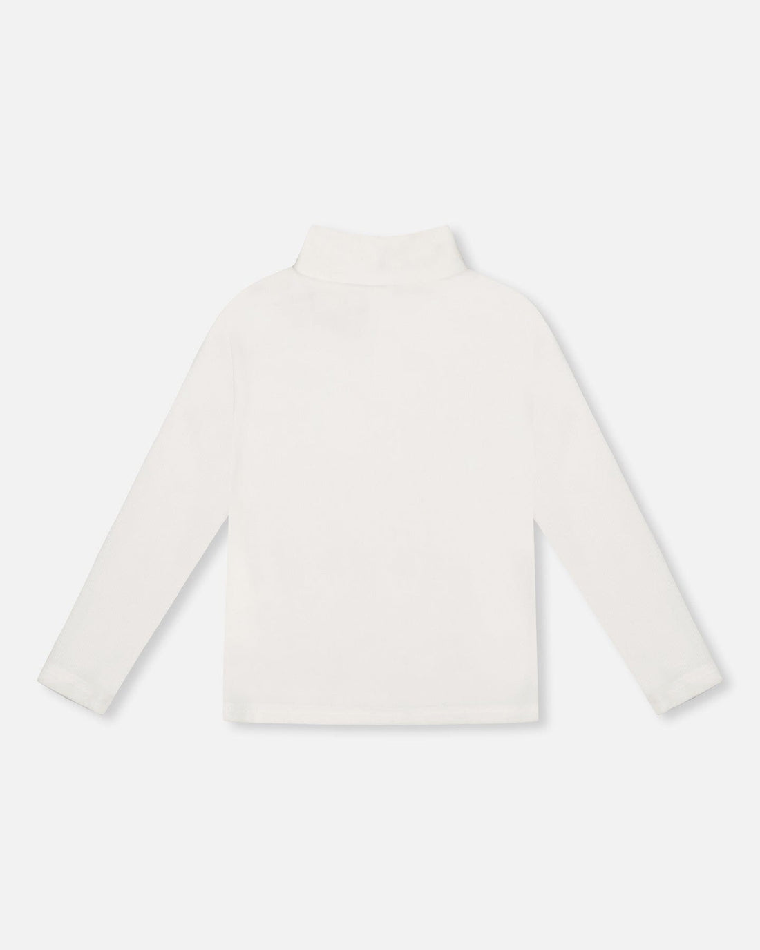 Super Soft Ribbed Mock Neck Top Off-White