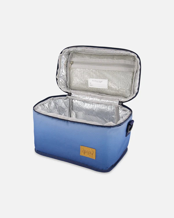 Lunch Box Blue and Beige Gradient