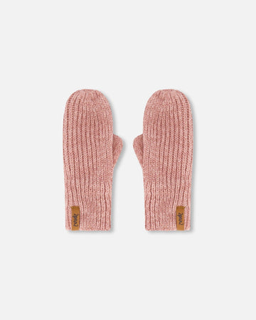Mid-Season Knit Mittens Dusty Pink