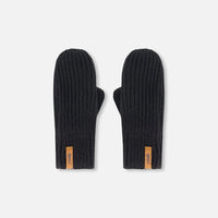 Mid-Season Knit Mittens Black