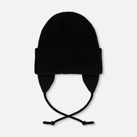 Baby Mid-Season Knit Hat Black