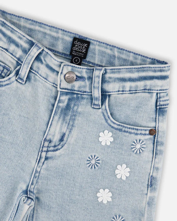 Wide Leg Light Blue Denim Jeans