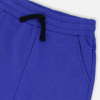 French Terry Sweatpants With Cross Seams Royal Blue