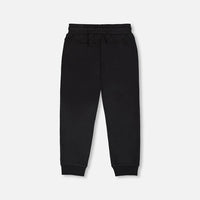 French Terry Sweatpants With Cross Seams Black