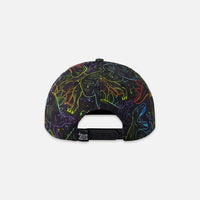 Cap Black Dinosaur Print