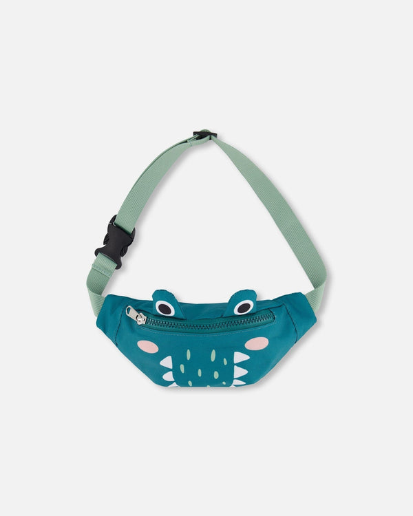Crocodile Fanny Pack Turquoise